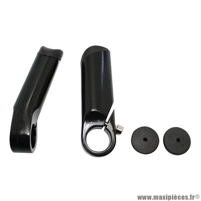 Embouts guidon VTT bar-ends marque PERF alu couleur noir