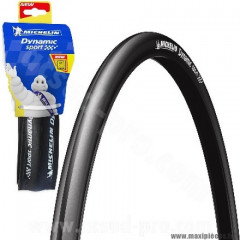 Pneu 700x25 marque Michelin dynamic sport couleur noir 3x30tpi 310g tringle souple (25-622)