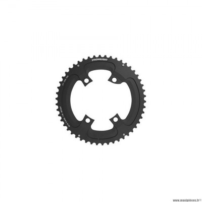 Plateau route 4bra 51 dents exterieur type shimano dura-ace 9100 couleur noir ct2 marque Stronglight 11 vitesses