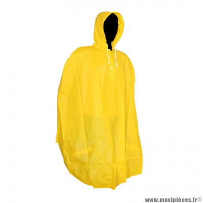 Poncho vélo pour pluie adulte pvc jaune haute qualité