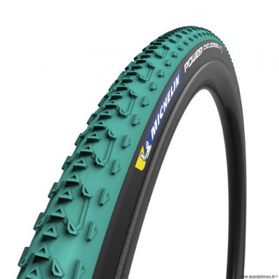 Pneu cyclocross 700x33 marque Michelin cyclocross jet couleur vert 360g ts