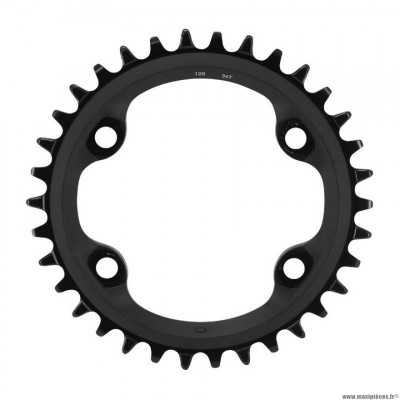 Plateau VTT 4bra mono 34 dents diamètre 96 marque Shimano mt610 12 vitesses