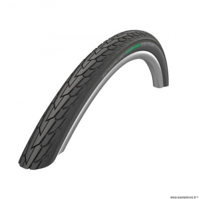 Pneu city 20x1.75 marque Schwalbe road cruiser couleur noir tringle rigide (40-406)