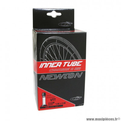 Chambre à air de vélo et de dimensions 26x1.50-2.00 valve standard marque Newton - Pièce Vélo