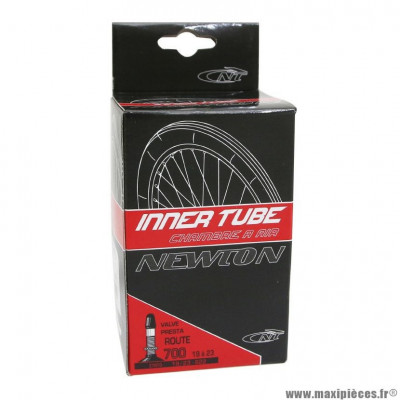 Chambre à air de vélo et de dimensions 700x19-23 valve presta marque Newton - Pièce Vélo