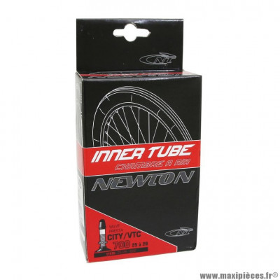 Chambre à air de vélo et de dimensions 700x25-28c valve presta marque Newton - Pièce Vélo
