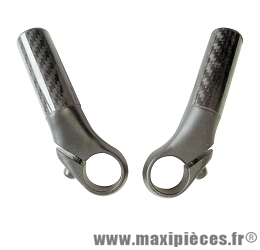 Embouts de guidon VTT bar-ends carbone base alu (la paire) - Accessoire Vélo Pas Cher