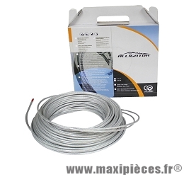 Gaine dérailleur diamètre 5mm 30m teflonee tressée argent marque Leader - Matériel pour Vélo