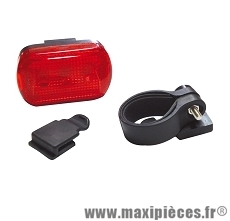 Eclairage arrière 4 fonctions 3 leds - Accessoire Vélo Pas Cher