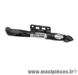 Mini pompe mano alu valve (double effet) marque Beto - Accessoire vélo