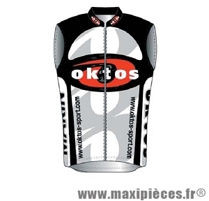 Gilet sans manche wintex blanc l marque Oktos- Equipement cycle
