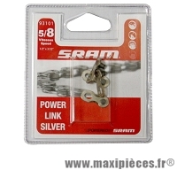 Connecteur attache rapide sram 5/6/7/8vitesses (blister de 2) - Accessoire Vélo Pas Cher