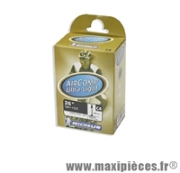 Chambre à air de 26 pouces x 1,60/2,10 c4 ultra light presta marque Michelin - Pièce vélo