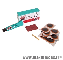 Nécessaire réparation tt02 (boite) - (rustines + tube dissolution) marque Tip-Top - Accessoire vélo