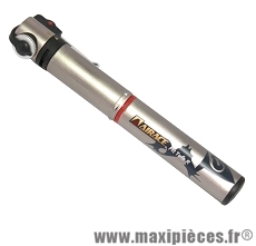 Mini pompe fit tele r (route) 7 bars vs/vp diamètre 20mm argent marque Airace - Accessoire vélo