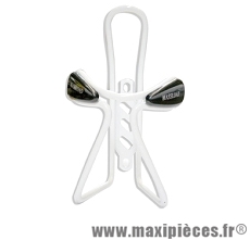 Porte bidon alu avec tampons blanc - Accessoire Vélo Pas Cher