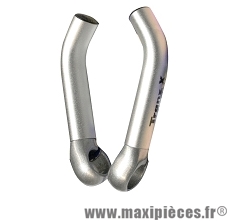 Embouts de guidon VTT bar-ends ovalises court (la paire) marque Leader - Accessoire vélo