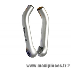 Embouts de guidon VTT bar-ends ovalises long (la paire) marque Leader - Accessoire vélo