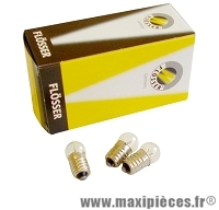 Ampoule 6 volts 0,6w ep10 import arrière vélo (boite de 10) - Accessoire Vélo Pas Cher