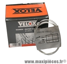 Câble de frein vélo galva 1,80m VTT 7x6 (boite de 25) marque Vélox - Pièce vélo