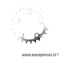 Plateau 26 dents zelito diamètre 74mm argent 5 branches (intérieur) marque Spécialités TA - Pièce vélo