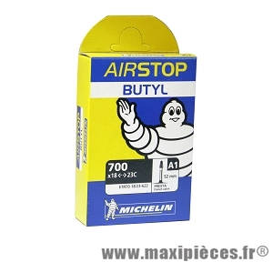 Chambre à air dimensions 700 x 18/25 - 622 a1 presta (valve 52mm) marque Michelin - Pièce vélo