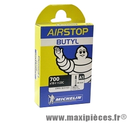Chambre à air dimensions 700 x 18/23 a1 presta (valve 40mm) (28-4m) marque Michelin - Pièce vélo