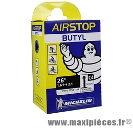 Chambre à air de 26 pouces x 1,45/2,60 c4 standard (26-8m) marque Michelin