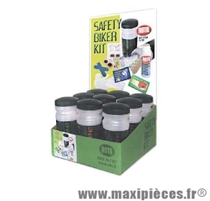 Kit de réparation 9 accessoires urgence dans un bidon x9 safety marque Roto - Accessoire vélo
