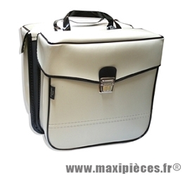 Sacoche s14 a crochets et tuck beige 30x30x11 cm (la paire) marque Sporfabric- Equipement cycle