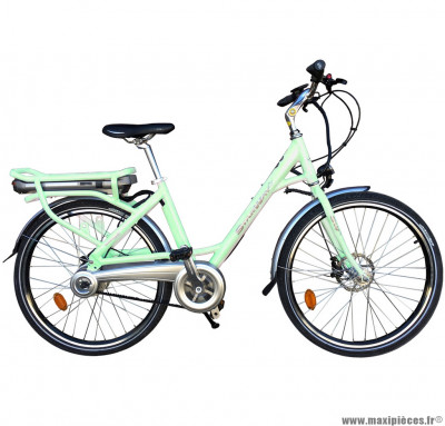 Velo ville 26 pouces électrique vert clair modèle easy - Pièces et Vélos Starway