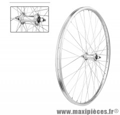 Roue avant 650 x 30a alu axe plein marque Rovva