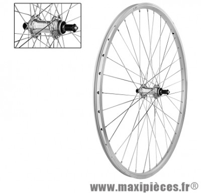 Roue arrière 28 pouces VTC alu double paroi exe blocage marque Rovva