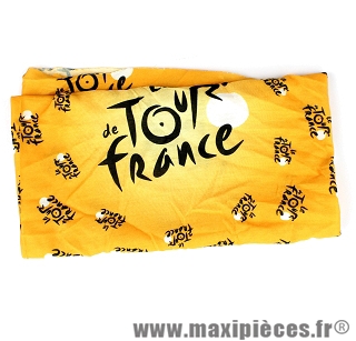 Bandana jaune marque Tour de France- Equipement cycle