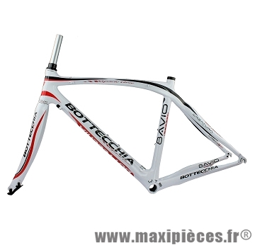 Cadre course 8avio blanc rouge (taille 48) marque Bottecchia - Matériel pour Vélo