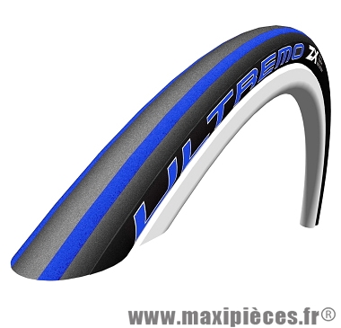 Pneu vélo Schwalbe Ultremo ZX 700x23C HD Speed Guard noir et bleu (ETRTO 23-622) *Déstockage !