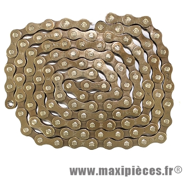 Chaîne de vélo à 1/3 vitesses z410 basique vrac marron marque KMC - Matériel pour Vélo