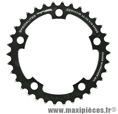 Prix spécial ! Plateau intérieur 34 dts SPECIALITE TA ZEPHYR ø110mm noir comp. Shimano