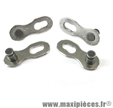 Attache rapide 9 vitesses argent marque KMC - Matériel pour Vélo