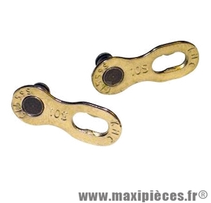 Attache rapide 11 vitesses or (x2) marque KMC - Matériel pour Vélo