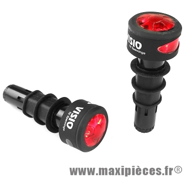 Embouts de guidon visio VTT/route (la paire) marque Spanninga - Accessoire vélo