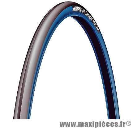 Pneu Michelin vélo course Dynamic Sport 700x23C (ETRTO 23-622) noir et bleu tringle rigide