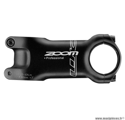 Potence VTT alu 3d 11/8 longueur 60mm relevé de 3 ° diamètre cintre 31,8 marque Zoom - Pièce vélo