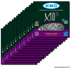 Chaîne de vélo à 10 vitesses modèle x10,73 carton de 25 chaines vrac marque KMC - Matériel pour Vélo