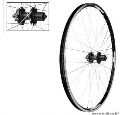 Roue arrière 29 combo v-brake / disc alu marque Vélox