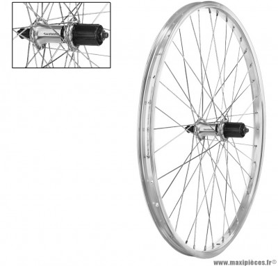 Roue arrière 26 pouces cassette 8/9 vit blocage marque Rovva