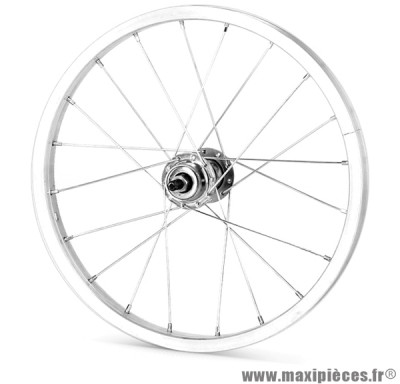 Roue avant 20 pouces axe plein 28 rayons marque Rovva