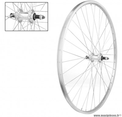 Roue arrière 28 pouces VTC a visser a blocage 25mm marque Rovva