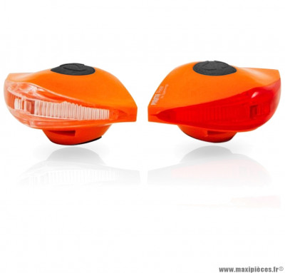 Eclairage pirata llt avant + arrière orange marque Spanninga - Matériel pour Vélo