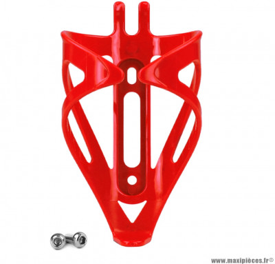 Porte bidon en résine rouge ouvert  poids : 33,6 grammes marque WTP - Accessoire vélo
